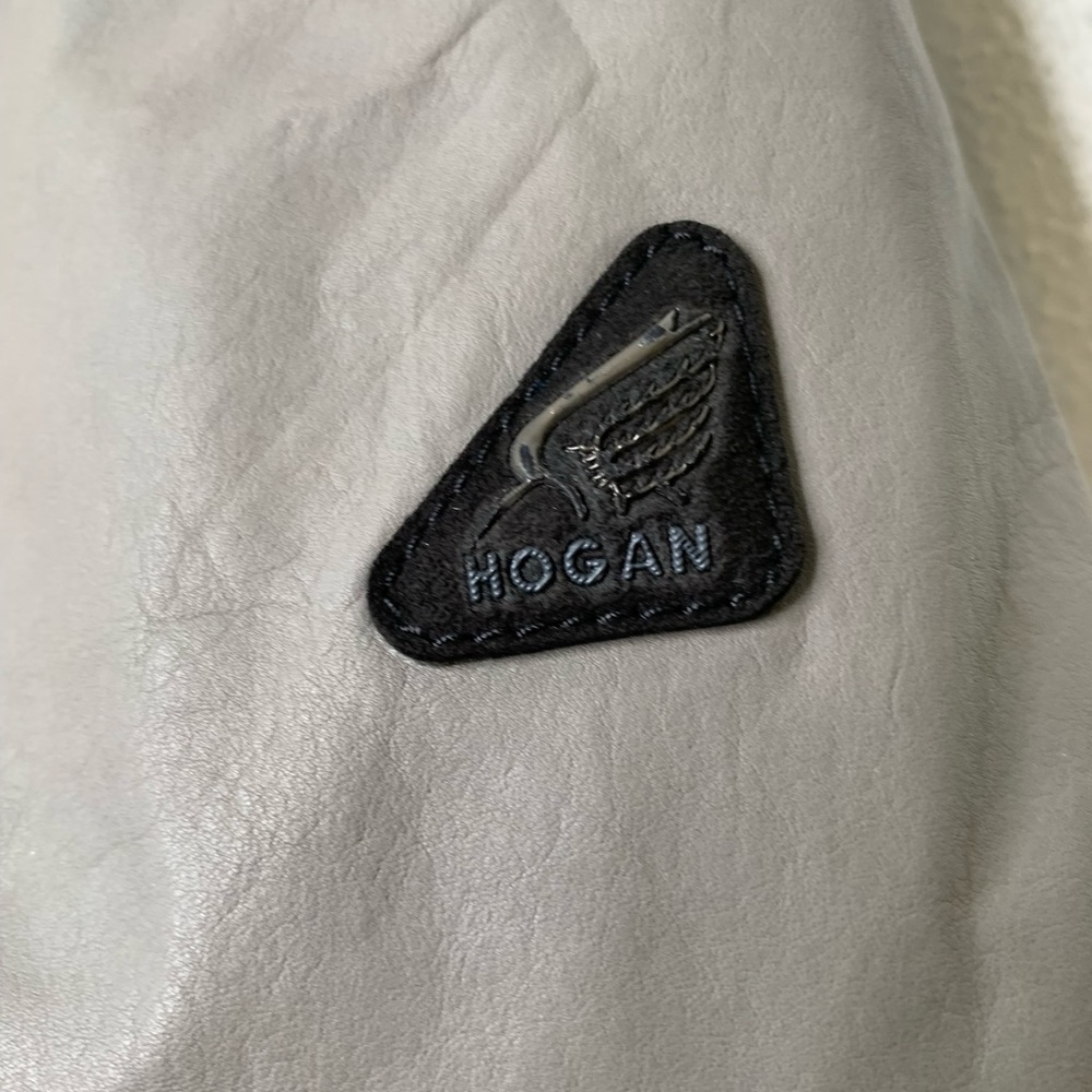 HOGAN RARE HOODED LEATHER BOMBER JACKET - Picture 7 of 11